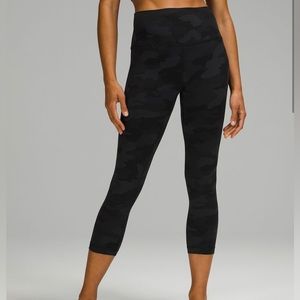 Deep heritage camo 23” Lululemon leggings.